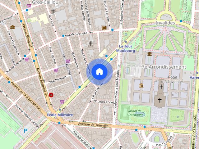 Tout savoir sur cet appartement dans le quartier Gros Caillou, à Paris 7ème