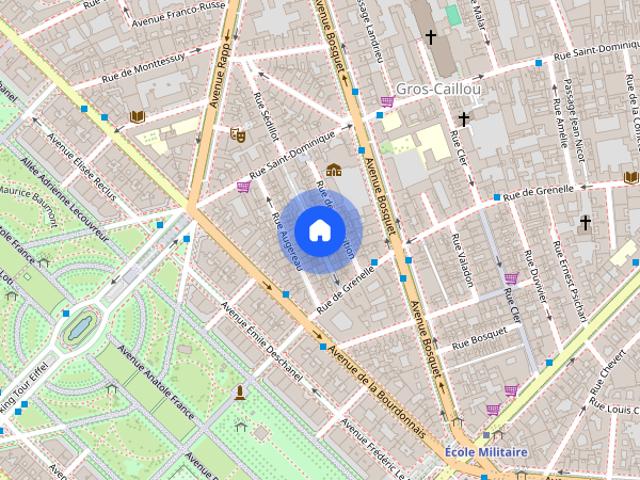 Tout savoir sur cet appartement dans le quartier Gros Caillou, à Paris 7ème