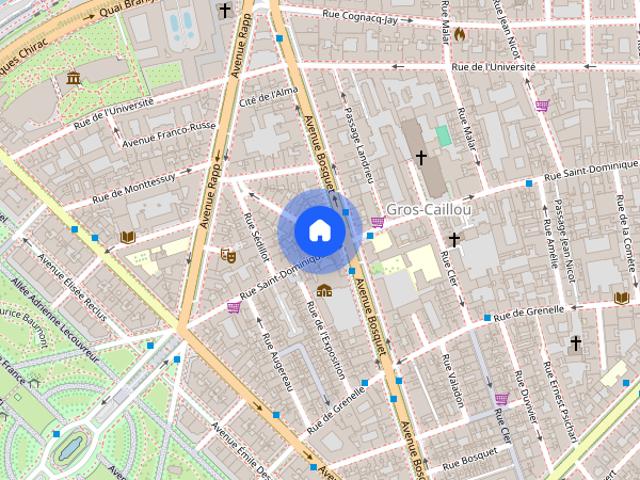 Tout savoir sur cet appartement dans le quartier Gros Caillou, à Paris 7ème
