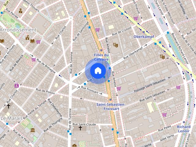 Tout savoir sur cet appartement dans le quartier Enfants Rouges, à Paris 3ème