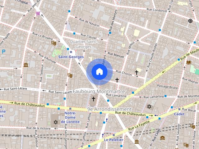 Tout savoir sur cet appartement dans le quartier Lorette Martyrs, à Paris 9ème