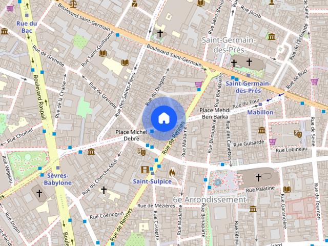 Tout savoir sur cet appartement dans le quartier Saint Germain des Prés, à Paris 6ème