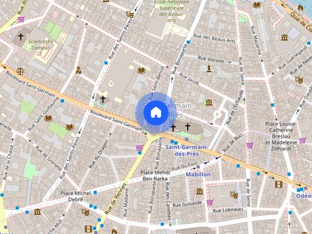 Tout savoir sur cet appartement dans le quartier Saint Germain des Prés, à Paris 6ème