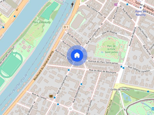 Tout savoir sur cet appartement dans le quartier Saint James Delabordère, à Neuilly sur Seine
