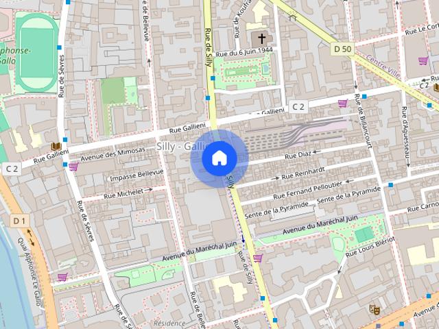 Tout savoir sur cet appartement dans le quartier Silly Gallieni, à Boulogne Billancourt