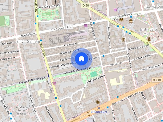 Tout savoir sur cet appartement dans le quartier Silly Gallieni, à Boulogne Billancourt