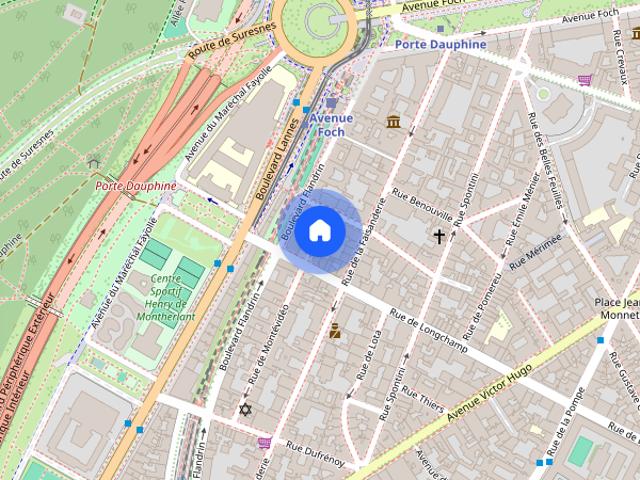 Tout savoir sur cet appartement dans le quartier Porte Dauphine, à Paris 16ème