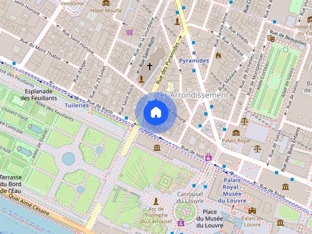 Tout savoir sur cet appartement dans le quartier Palais Royal, à Paris 1er