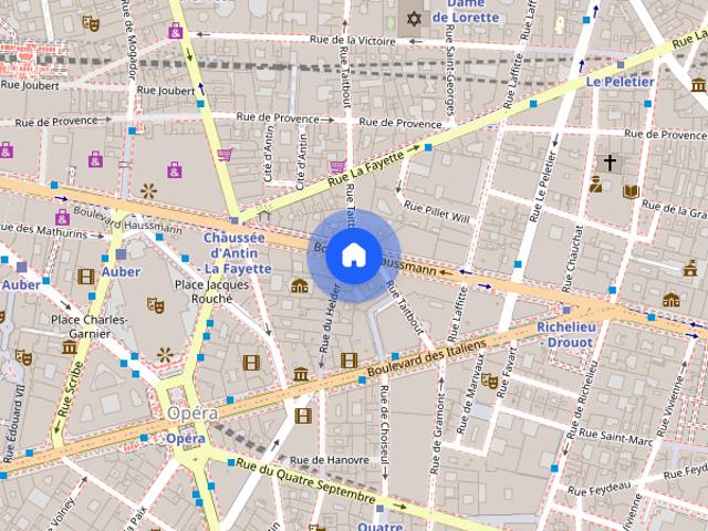 Tout savoir sur cet appartement dans le quartier Provence Opéra, à Paris 9ème