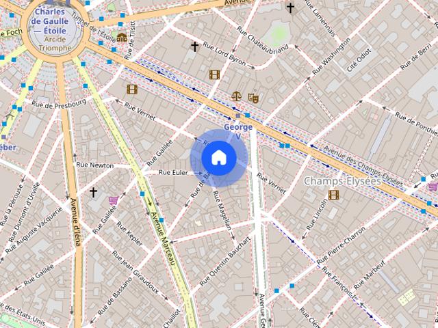 Tout savoir sur cet appartement dans le quartier Triangle d'Or, à Paris 8ème
