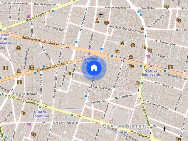 Tout savoir sur cet appartement dans le quartier Vivienne Gaillon, à Paris 2ème