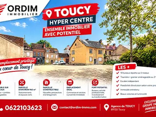 Toucy 89130 Achat / Vente maison 11 pièces t11 au dernier étage