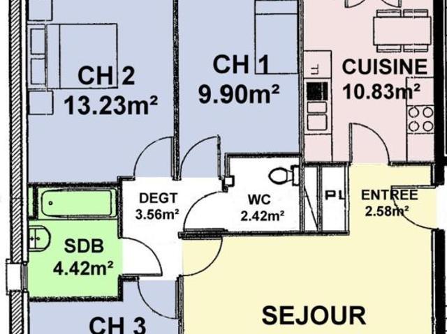 TOUCY Appartement T4