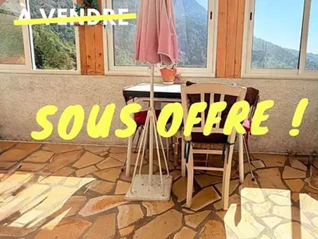 Toudon 06830 Achat / Vente appartement 2 pièces t2 terrasse cave
