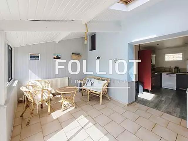 Tourville sur Sienne 50200 Location maison 5 pièces t5 au dernier étage