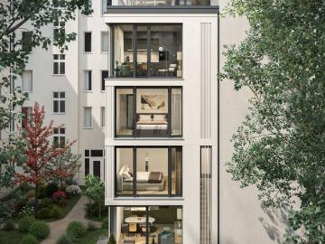 Townhouse mit 2 Wohnungen Architektonisches Wohnerlebnis mit Terrasse und Dachterrasse in urbaner Toplage