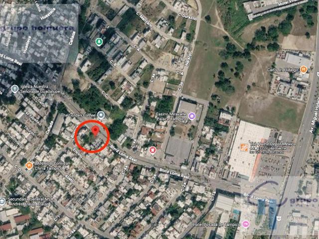 TR 225 TERRENO EN RENTA Ubicado EN BLVD. LOMA REAL #524, ENTRE CALLE 4? Y CALLE BOSQUE, TAMPICO, TAM