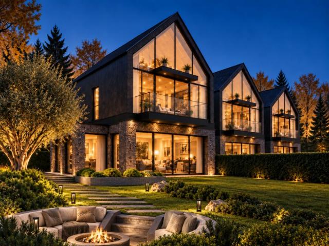 Trois magnifiques villas, prestations Luxe La Capite Permis en force
