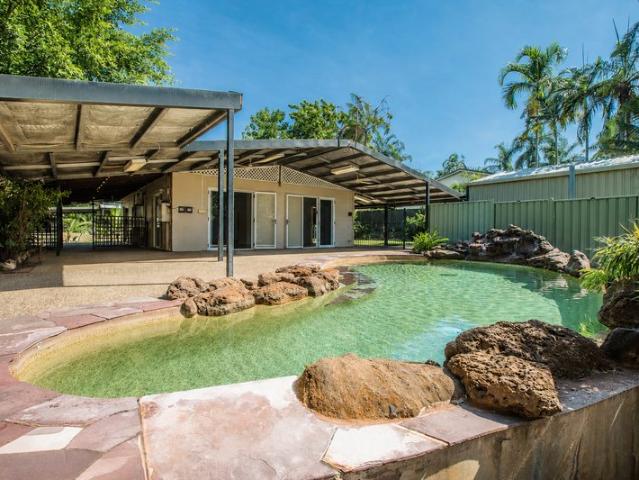 Tropical Poolside Living with Huge Entertaining & Powered Shed