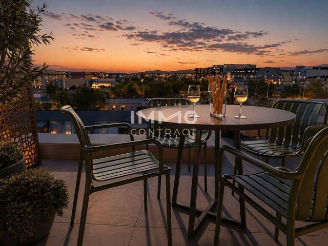 Traum Dachgeschoß klimatisiert mit ca. 38 m² Terrasse: Provisionsfreier Neubau Erstbezug