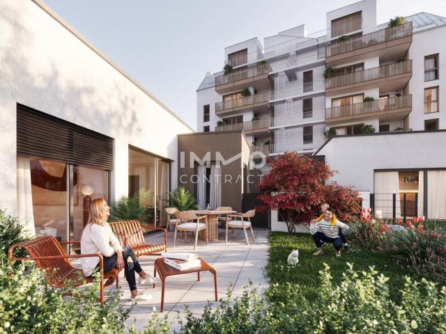 Traum Haus im Innenhof Moderne 3 Zimmer Wohnung mit Garten im ERSTBEZUG
