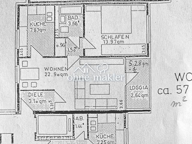 Super Ausblick! E. Überruhr, helle 57 m², frei, von Privat