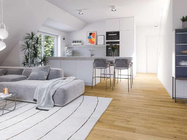 Traumhaft helle 3 Zimmerwohnung mit Dachterrasse und Loggia/ KFW FÖRDERUNG!