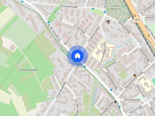 Traumhaft helle Gartenwohnung, zentral Mehlem, 82 qm, 2 SZ, EBK, Terrasse, Garten, TG Platz, Keller