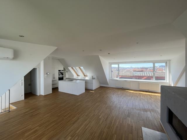Traumhafte Maisonettewohnung mit Dachterrasse und Kamin Blick auf den Stephansdom