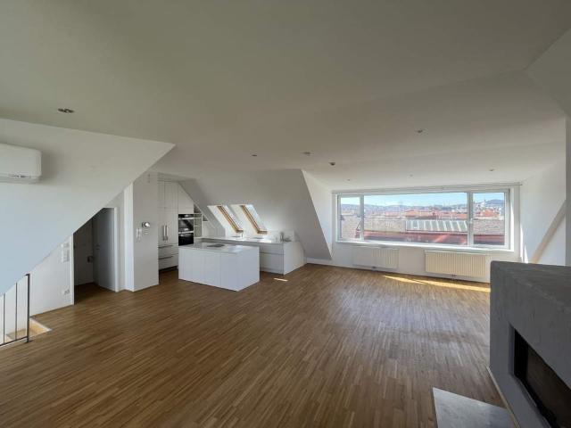 Traumhafte Maisonettewohnung mit Dachterrasse und Kamin Blick auf den Stephansdom