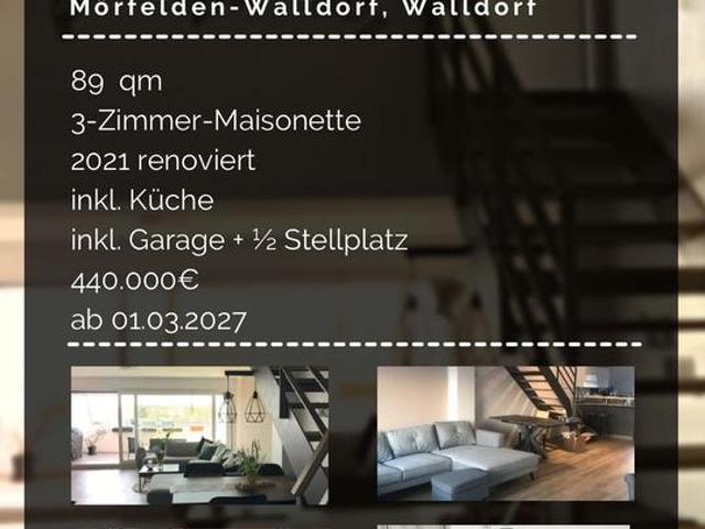 Traumhafte Maisonette Wohnung in Feldrandlage mit West Balkon