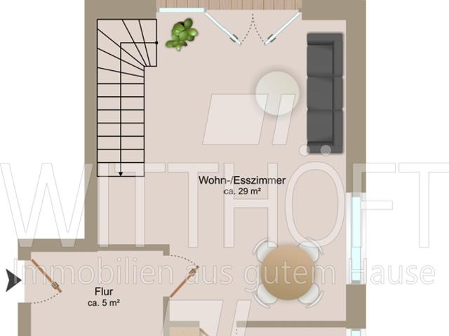 Traumhafte Maisonette Wohnung in ruhiger Lage von Hamburg Bramfeld!