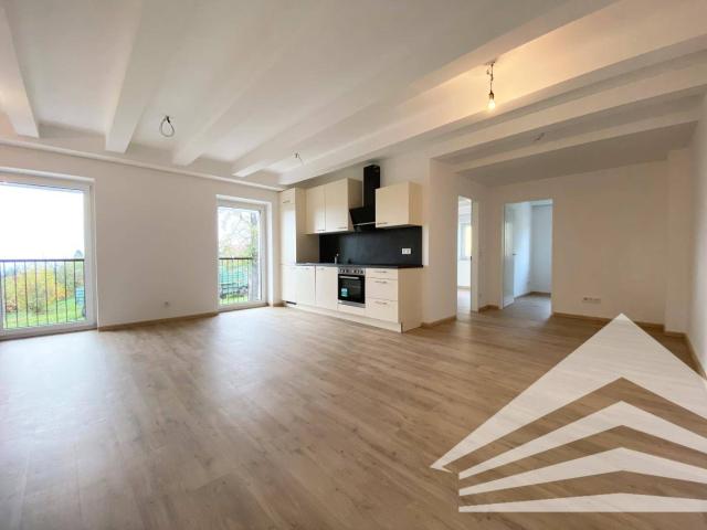 Traumhafte Neubau Wohnung mit Küche & Balkon in wunderschönem Vierkanthof