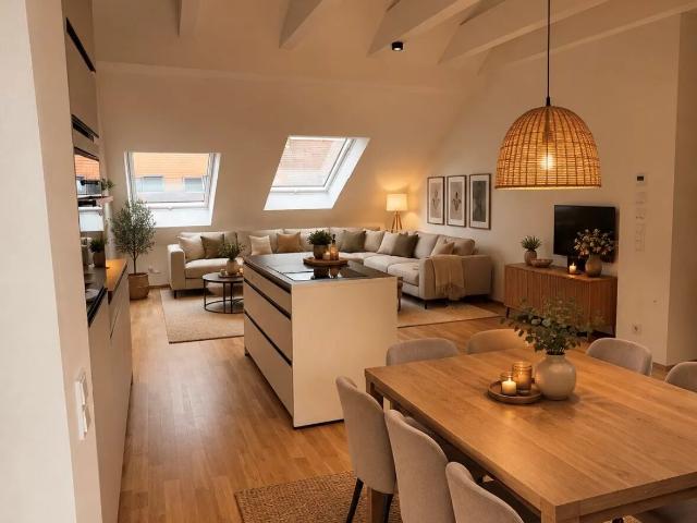 Traumhafte Dachterrassenwohnung mit moderner Wohnküche Erstbezug nach Sanierung – WE12
