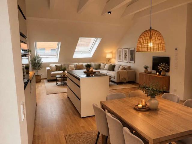 Traumhafte Dachterrassenwohnung mit moderner Wohnküche Erstbezug nach Sanierung – WE12