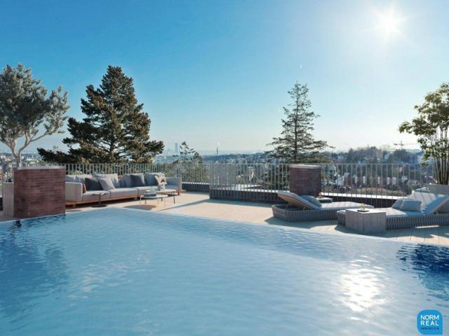 Traumhafte DG Wohnung in 1190 Wien: Dachterrasse mit Swimmingpool – Ihr Erstbezug wartet!