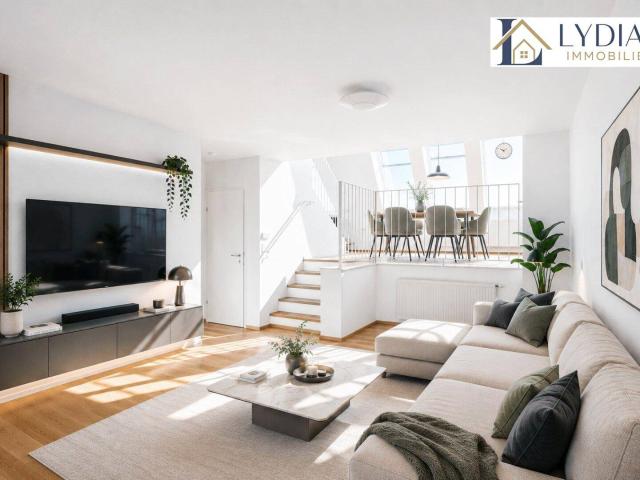 Traumhafte DG Wohnung mit 4 Zimmer und hofseitiger Terrasse optimale Raumaufteilung Top Infrastruktur