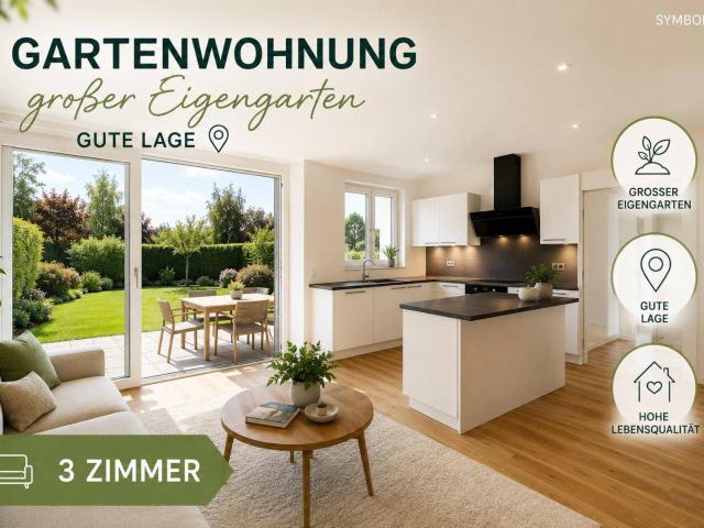 Traumhafte Gartenwohnung 3 Zimmer Eckwohnung 241m2 Garten