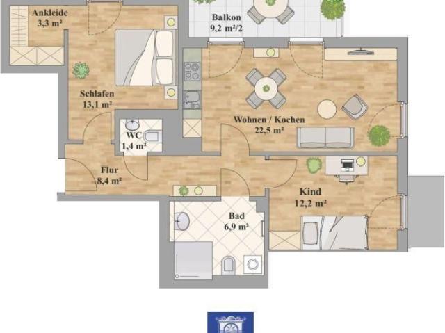 Wunderschöne Wohnung mit großem Balkon!