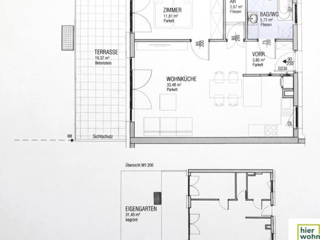 Traumhafte Wohlfühl Wohnung 2 Zi mit Garten, Terrasse und Bergblick