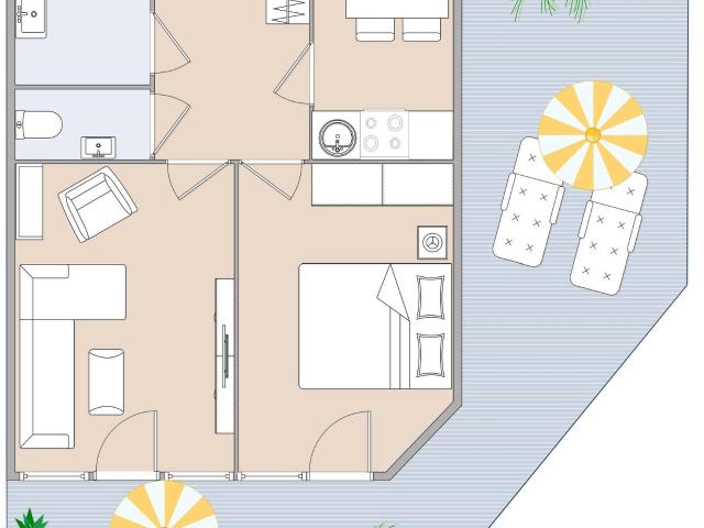 Traumhafte 2,5 Zimmer Wohnung mit neuer Küche und großen Außenflächen