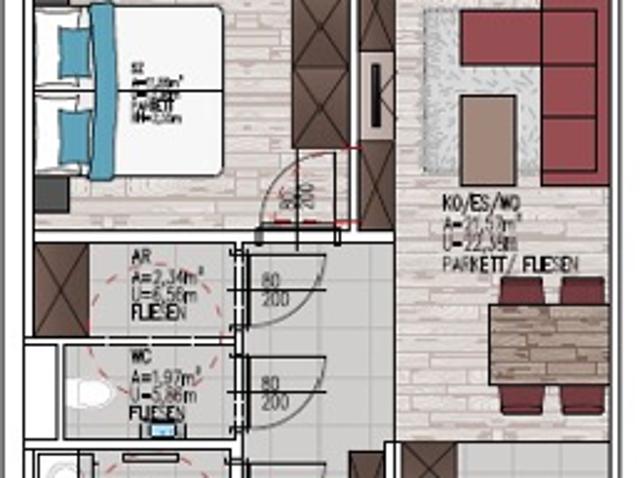 Traumhafte 2 Zimmer Gartenwohnung mit Terrasse 50,69m² im Zentrum von Feldbach