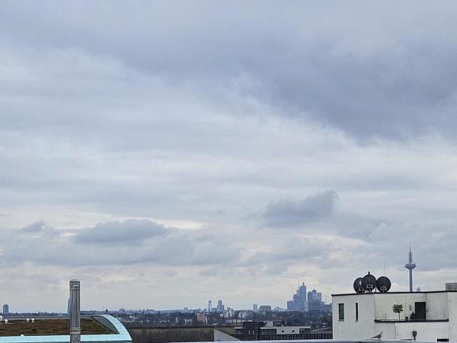 Traumhafte 2 Zimmer Wohnung mit großer Dachterrasse & Skyline Blick | Moderne Küche | Top Anbindung