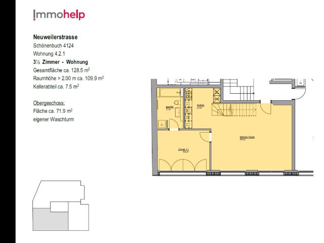 Traumhafte 3.5 Zimmer Maissonettewohnung
