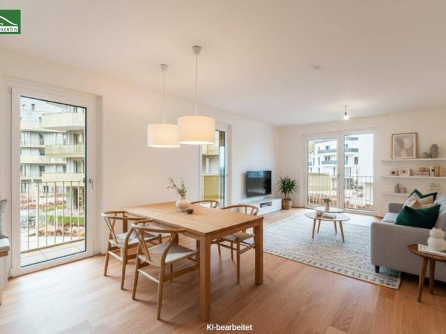 Traumhafte 3 Zimmer Wohnung im energieeffizenten Neubauprojekt Hirschfeld Naturnah wohnen