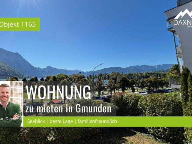 Traumhafte 4 Zimmerwohnung mit Seeblick in bester Lage von Gmunden