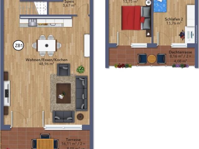 Traumhaftes 4,5 Zimmer Domizil auf zwei Etagen