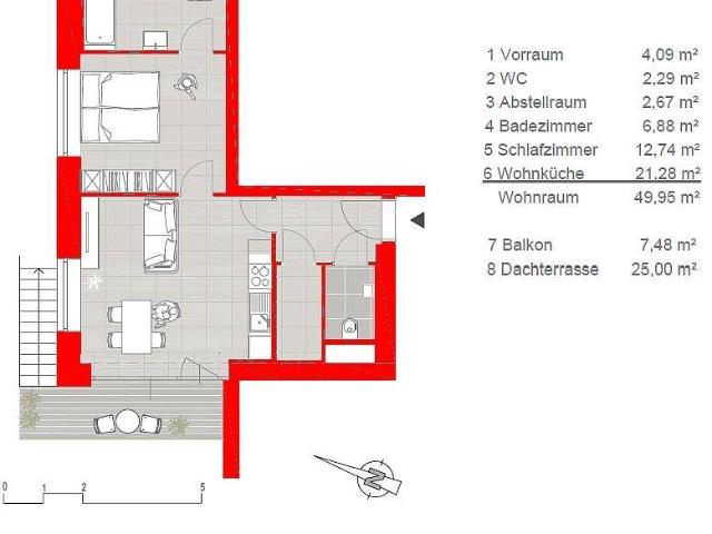 Traumhaftes Neubau Apartment mit Balkon und Terrasse im Herzen des UNI Viertels zu vermieten!