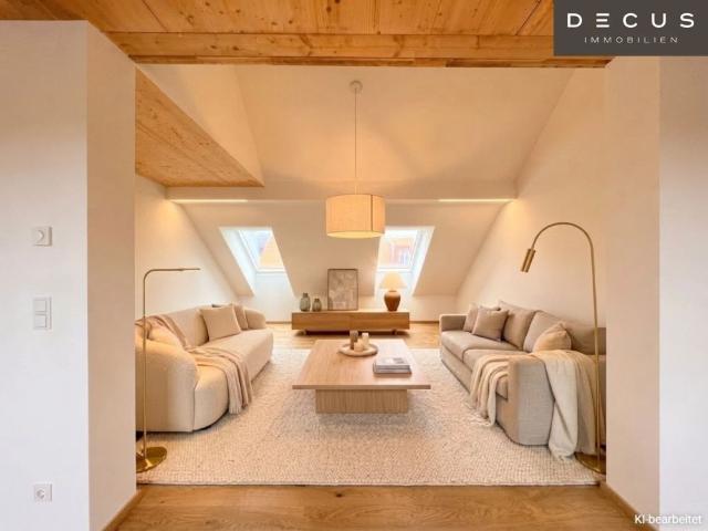 | TRAUMHAFTES PENTHOUSE | DACHGESCHOSS MAISONETTE | 5 ZIMMER | ERSTBEZUG | LIFTZUGANG IN DIE 1. ETAGE | 2 FREIFLÄCHEN | TOP LAGE