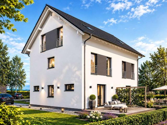 Traumhaus TwinStyle 14.01S inklusive tollem ebenen Grundstück
